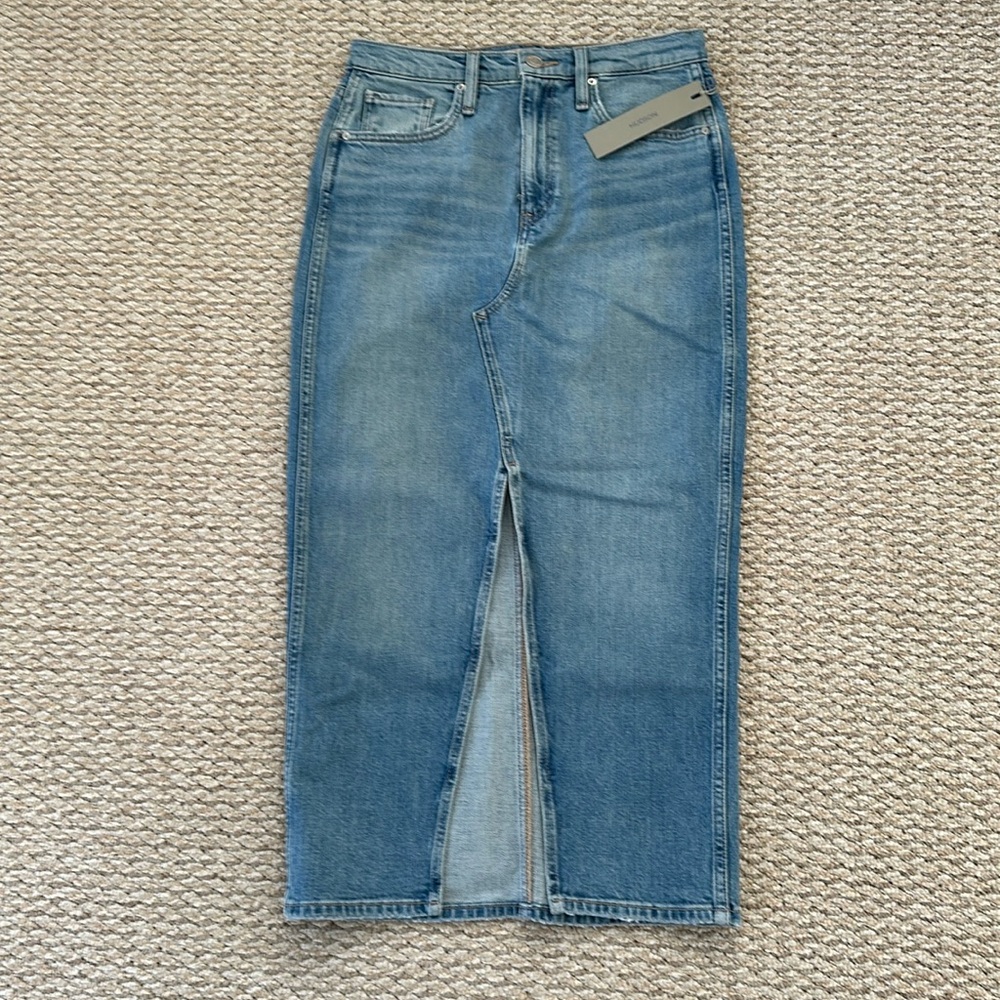 Hudson - Reconstructed Denim Midi Skirt